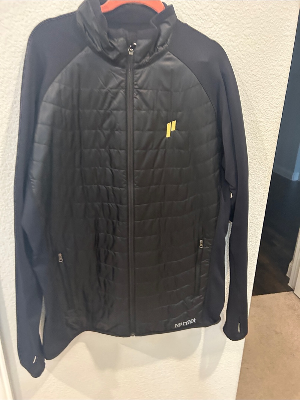 Marmot Men's Black Quilted Hybrid Jacket